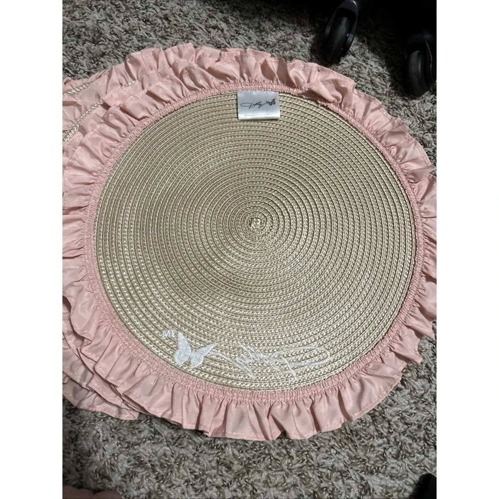 4 Dolly Parton Pink Round Placemats Discontinued Viral Kitchen Collection